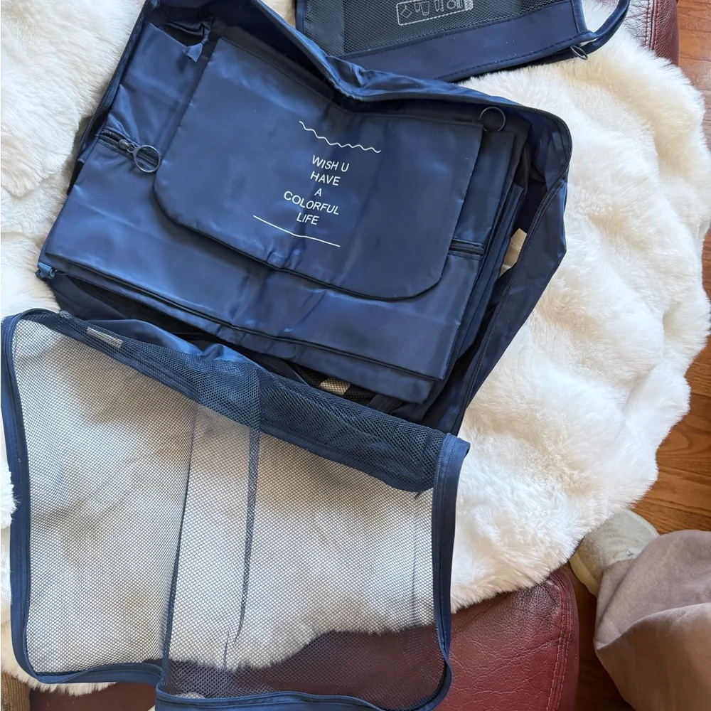 Navy Travel Organizer Set